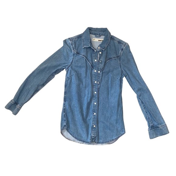 Topshop Denim Shirt - Picture 2 of 2